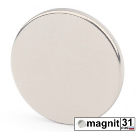 D30x3 мм. Неодимовый магнит диск сила 7,5 кг.